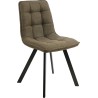 Ellis bjorn 77 olive green&amp;black upholstered quilted chair Signal