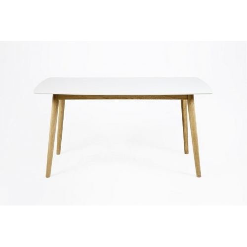 Nagano 150x80 white scandinavian rectangular table Actona