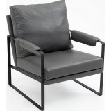 Focus buffalo 06 grey eco-leather armchair Signal