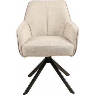 Notti Brego 31 beige&amp;black swivel chair Signal