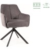 Notti Brego 18 dark grey&amp;black swivel chair Signal