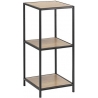 Seaford II 53 oak&amp;black small industrial shelving unit Actona