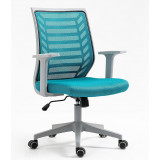 Q-320 blue&amp;gray youth mesh desk chair Signal