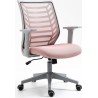 Q-320 pink&amp;grey youth mesh desk chair Signal