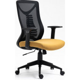Q-330 black&amp;yellow office chair with mesh Signal