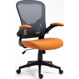 Q-333 black&amp;orange office chair with mesh Signal