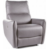 Zefir grey faux leather reclining armchair Signal