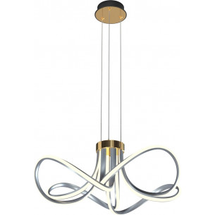 Abro 60cm black&amp;grey&amp;french gold modern pendant lamp ZumaLine