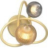 Arlon gold&amp;amber&amp;grey glass modern glamour wall lamp ZumaLine