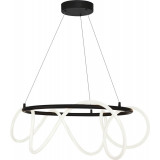 Lampa wisząca nowoczesna Balbo LED 60cm czarna Zumaline