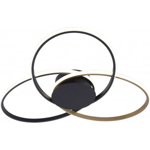 Bold LED 61x25cm black&amp;gold modern ceiling lamp ZumaLine