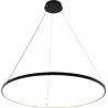 Lampa wisząca okrągła nowoczesna Breno LED 80cm czarna Zumaline