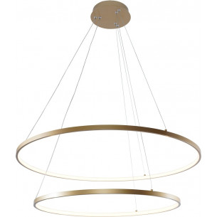 Breno LED 80cm gold double Round pendant lamp ZumaLine