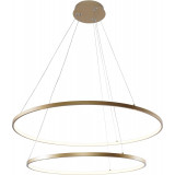 Breno LED 80cm gold double Round pendant lamp ZumaLine Breno LED 80cm gold double Round pendant lamp ZumaLine