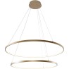 Breno LED 80cm gold double Round pendant lamp ZumaLine