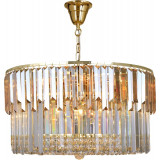 Żyrandol kryształowy glamour Camille 60cm złoty / przeźroczysty Zumaline