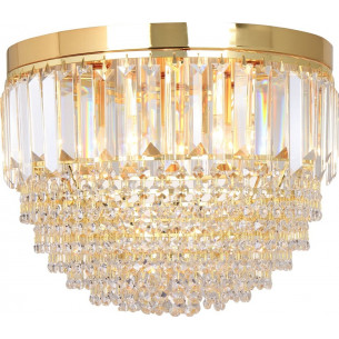 Charlotte 40cm gold&amp;transparent glamour crystal ceiling lamp ZumaLine