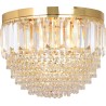 Plafon kryształowy glamour Charlotte 40cm złoty / przeźroczysty Zumaline