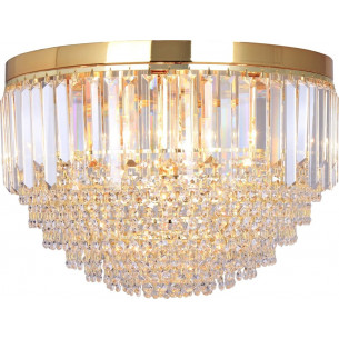 Charlotte 50cm gold&amp;transparent glamour crystal ceiling lamp ZumaLine