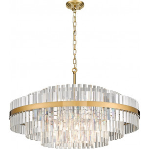 Constantinople 87.5cm brass&amp;transparent hampton glass pendant lamp ZumaLine