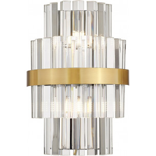 Constantinople brass&amp;transparent hampton glass wall lamp ZumaLine