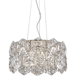 Lampa wisząca kryształowa Davi 41,5cm srebrna Zumaline 2