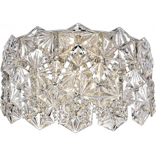 Davi 41.5cm silver Round crystal ceiling lamp ZumaLine