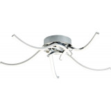 Focus V LED 60cm silver modern ceiling lamp with adjustable light color ZumaLine