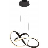 Lampa wisząca nowoczesna Indigo LED 55cm czarna Zumaline