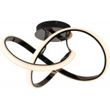 Indigo LED 55cm black modern ceiling lamp ZumaLine