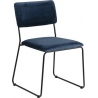Cornelia VIC navy blue&amp;black velvet chair Actona