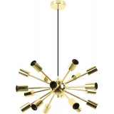 Lampa wisząca 18 punktowa Mandi 46cm złota Zumaline