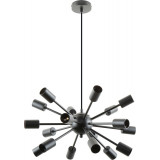 Lampa wisząca loft 18 punktowa Mandi 46cm czarna Zumaline