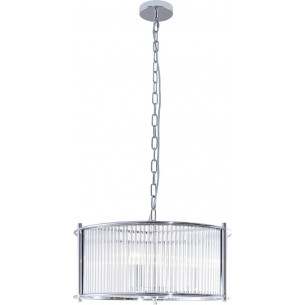 Marmo 50cm clear&amp;silverhampton glass pendant lamp ZumaLine