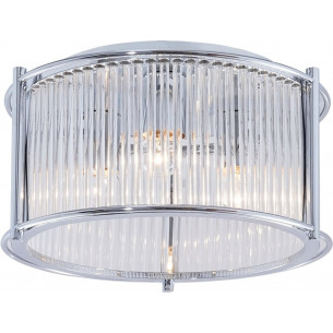 Marmo 15cm transparent&amp;silver hampton glass ceiling lamp ZumaLine