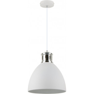 Mensa 30cm white&amp;silver metal pendant lamp ZumaLine