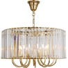 Żyrandol kryształowy glamour Paris 60cm złoty / przeźroczysty Zumaline