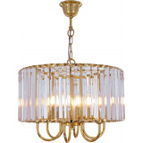 Żyrandol kryształowy glamour Paris 40cm złoty / przeźroczysty Zumaline