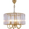 Żyrandol kryształowy glamour Paris 40cm złoty / przeźroczysty Zumaline