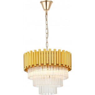 Prima 40cm gold&amp;clear glamour pendant chandelier ZumaLine