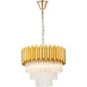 Prima 40cm gold&amp;clear glamour pendant chandelier ZumaLine