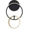 Rando LED black&amp;gold decorative wall lamp ZumaLine