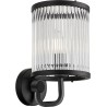 Sergio 15cm black hampton glass wall lamp ZumaLine