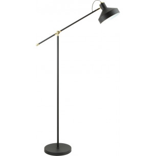 Lampa podłogowa regulowana loft Sigma czarna Zumaline