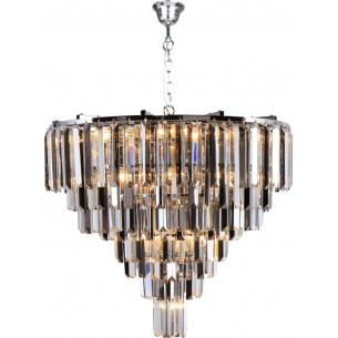 Versailles 61cm silver&amp;smoked transparent crystal chandelier ZumaLine