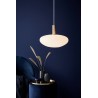 Alton 35cm opal glass pendant lamp with brass finish Nordlux