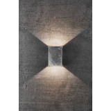 Kinkiet zewnętrzny elewacyjny Fold LED 10cm galwanizowany Nordlux