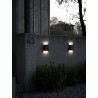 Fold LED 15cm black outdoor wall lamp Nordlux