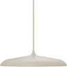 Minimalist round pendant lamp artist 25cm LED beige DFTP