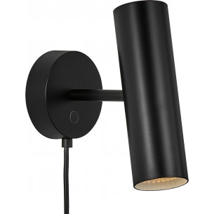 MIB 6 black wall lamp with switch DFTP